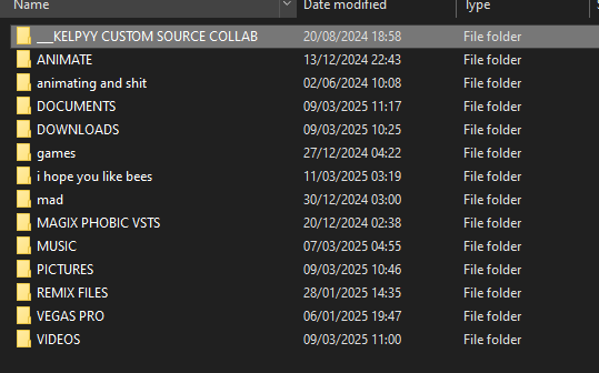 other drive with remix files and shit