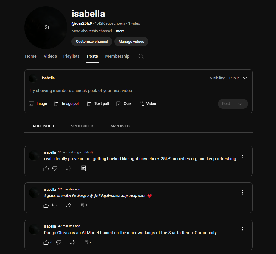 youtube community tab