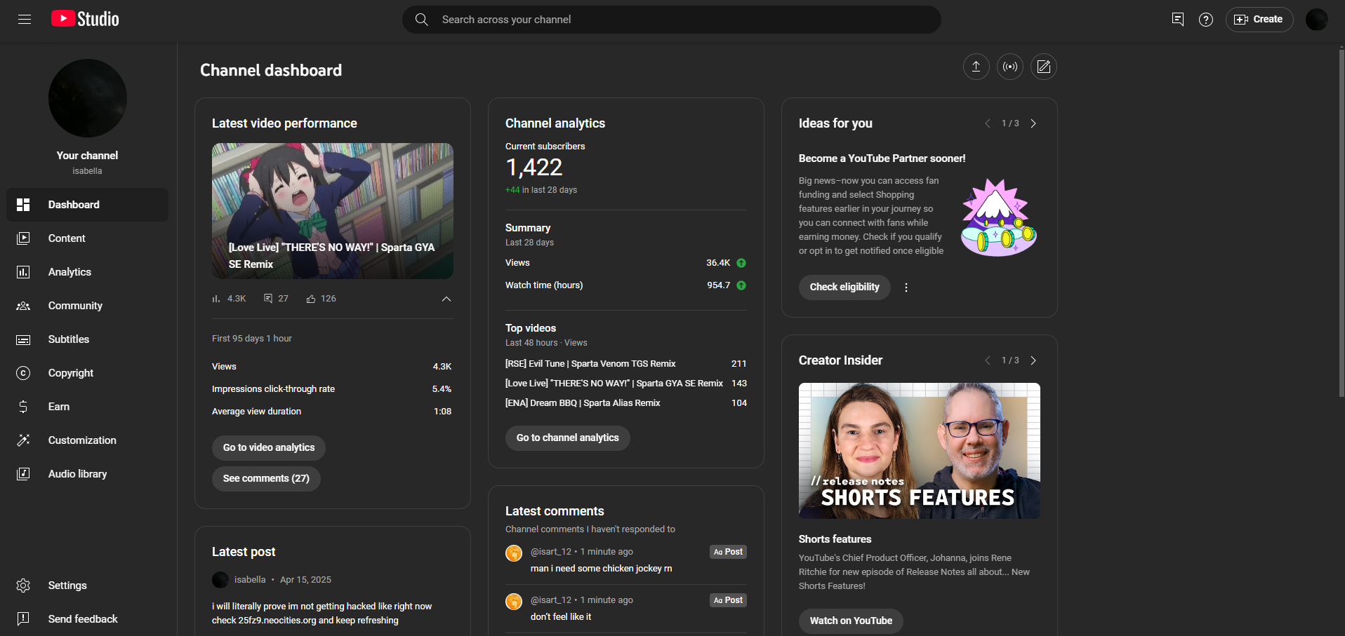 youtube studio
